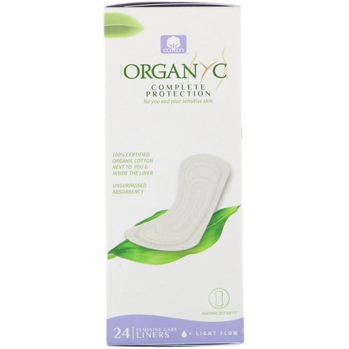 Organyc, Organic Cotton Panty Liners, Light Flow, 24 Panty Liners فوائد