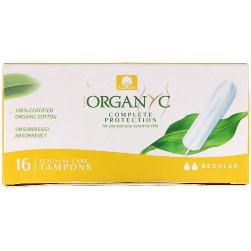 Organyc, Organic Tampons, 16 Regular Absorbency Tampons فوائد