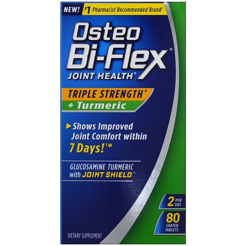 Osteo Bi-Flex, Joint Health, Triple Strength + Turmeric, 80 Coated Tablets فوائد