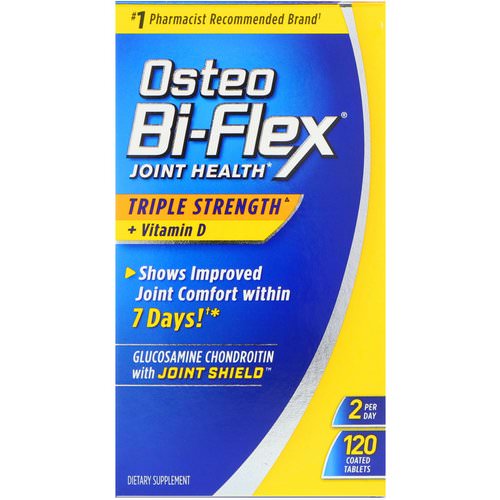 Osteo Bi-Flex, Joint Health, Triple Strength + Vitamin D, 120 Coated Tablets فوائد