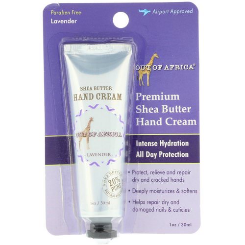 Out of Africa, Premium Shea Butter Hand Cream, Lavender, 1 oz (30 ml) فوائد