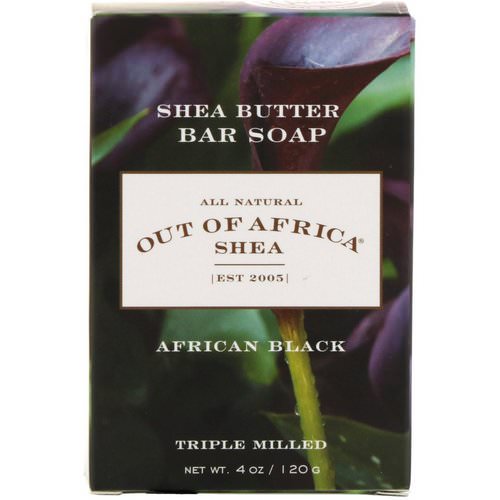 Out of Africa, Shea Butter Bar Soap, African Black, 4 oz (120 g) فوائد