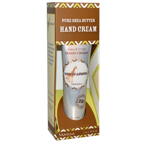 Out of Africa, Pure Shea Butter, Hand Cream, Vanilla, 1 oz (29.6 ml) فوائد