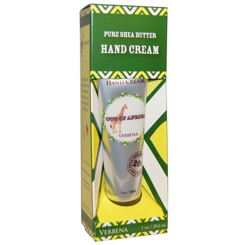 Out of Africa, Pure Shea Butter, Hand Cream, Verbena, 1 oz (29.6 ml) فوائد
