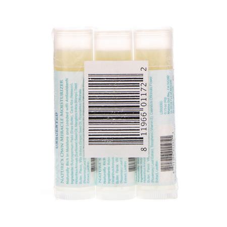 Out of Africa, Pure Shea Butter Lip Balm, Unscented, 3 Pack, 0.15 oz (4 g) Each:مرطب الشفاه, العناية بالشفاه
