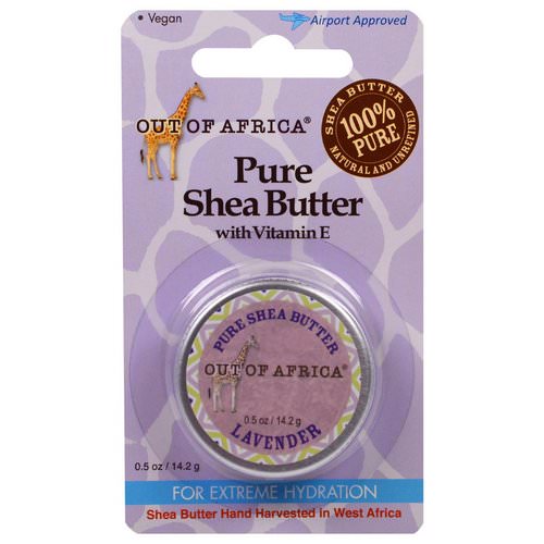 Out of Africa, Pure Shea Butter with Vitamin E, Lavender, 0.5 oz (14.2 g) فوائد
