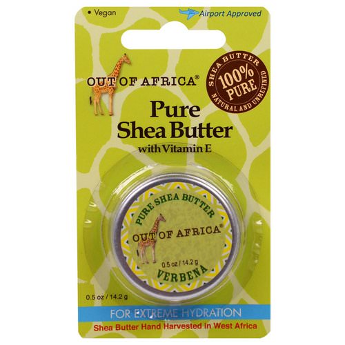 Out of Africa, Pure Shea Butter with Vitamin E, Verbena, 0.5 oz (14.2 g) فوائد