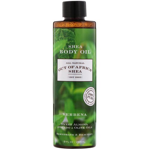 Out of Africa, Shea Body Oil, Verbena, 9 fl oz (266 ml) فوائد