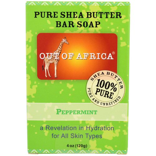 Out of Africa, Shea Butter Bar Soap, Peppermint, 4 oz (120 g) فوائد