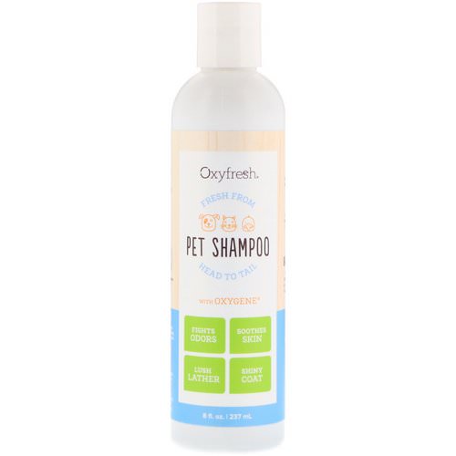 Oxyfresh, Pet Shampoo, Bath Time Just Got Better or Fresh From Head to Tail, 8 fl oz (237 ml) فوائد