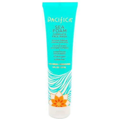 Pacifica, Complete Face Wash, Sea Foam, 5 fl oz (147 ml) فوائد