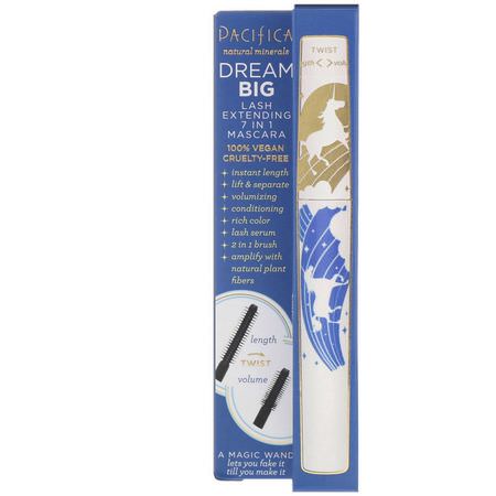 Pacifica, Dream Big, Lash Extending 7 in 1 Mascara, Black Magic, 0.25 oz (7.1 g):Lashes, Mascara