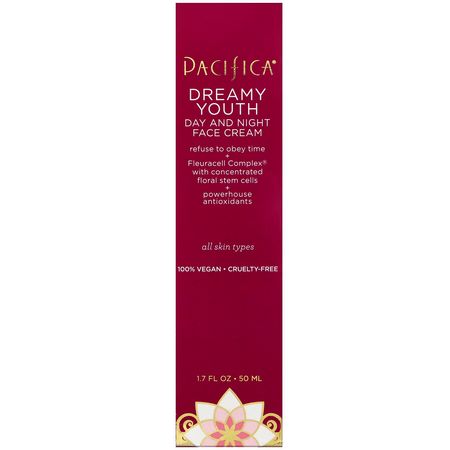 Pacifica, Dreamy Youth, Day and Night Face Cream, All Skin Types, 1.7 fl oz (50 ml):الكريمات, مرطبات ال,جه