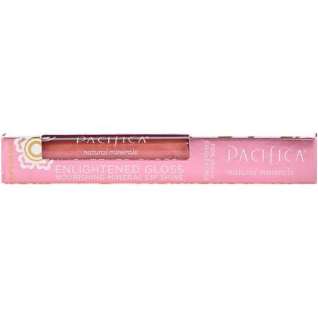 Pacifica, Enlightened Gloss, Nourishing Mineral Lip Shine, Beach Kiss, 0.10 oz (2.8 g):Lip Gloss, شفاه