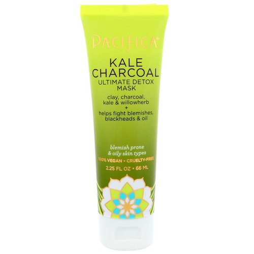 Pacifica, Kale Charcoal, Ultimate Detox Mask, 2.25 fl oz (66 ml) فوائد