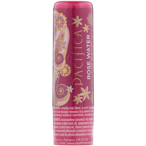 Pacifica, Lip Balm, Rose Water, 0.15 oz (4.2 g) فوائد