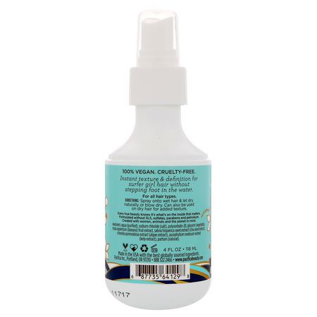 Pacifica, Salty Waves Texture Spray, 4 fl oz (118 ml):Style Spray, تصفيف الشعر