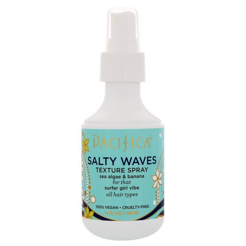 Pacifica, Salty Waves Texture Spray, 4 fl oz (118 ml) فوائد