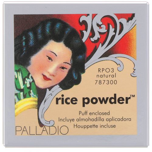 Palladio, Rice Powder, Natural, 0.60 oz (17 g) فوائد