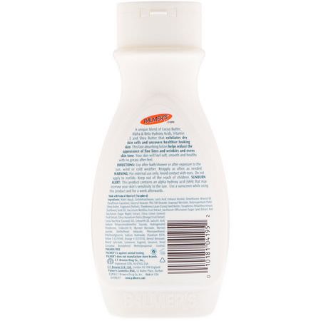 Palmer's, Cocoa Butter Formula, with Vitamin E, Alpha/Beta Hydroxy Smoothing Lotion, 8.5 fl oz (250 ml):ل,شن زبدة الكاكا,