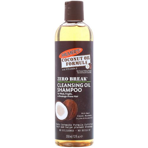 Palmer's, Coconut Oil Formula, Zero Break, Cleansing Oil Shampoo, For Weak, Fragile, or Breakage-Prone Hair, 12 fl oz (350 ml) فوائد