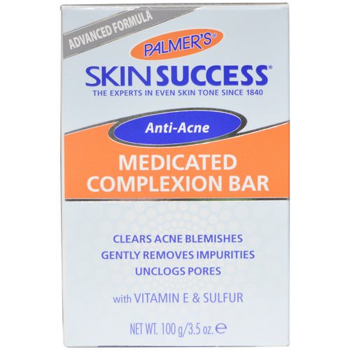 Palmer's, Skin Success, Anti-Acne, Medicated Complexion Bar, 3.5 oz (100 g) فوائد