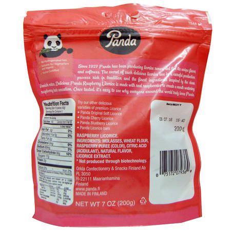 Panda Licorice, All Natural Raspberry Licorice, 7 oz (200 g):حلويات, شوكولاتة