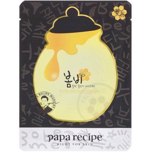 Papa Recipe, Bombee Black Honey Mask Pack, 10 Masks, 25 g Each فوائد