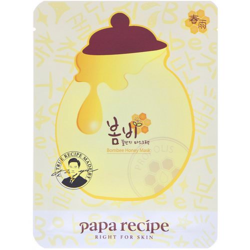 Papa Recipe, Bombee Honey Mask Pack, 10 Masks, 25 g Each فوائد