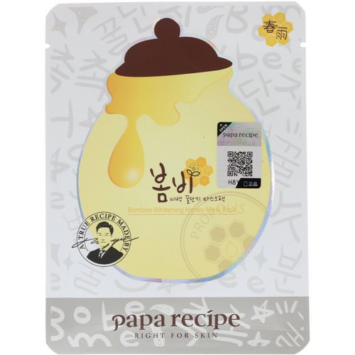 Papa Recipe, Bombee Whitening Honey Mask Pack, 10 Masks, 25 g Each فوائد