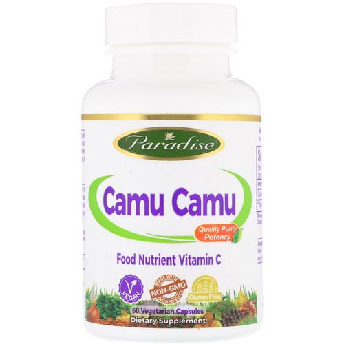 Paradise Herbs, Camu Camu, 60 Vegetarian Capsules فوائد