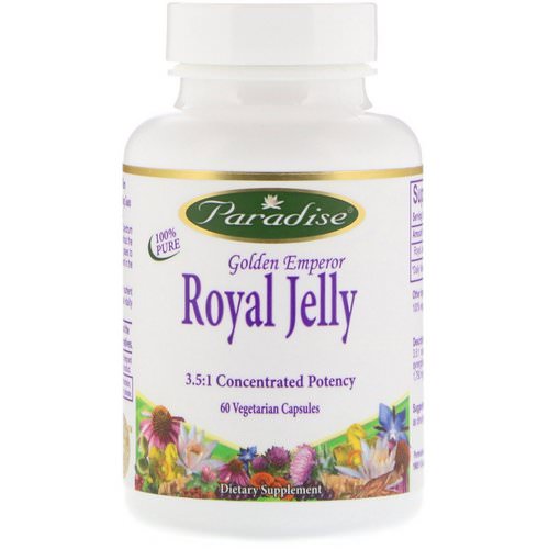 Paradise Herbs, Golden Emperor Royal Jelly, 60 Vegetarian Capsules فوائد