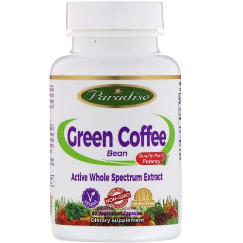 Paradise Herbs, Green Coffee Bean, 60 Vegetarian Capsules فوائد