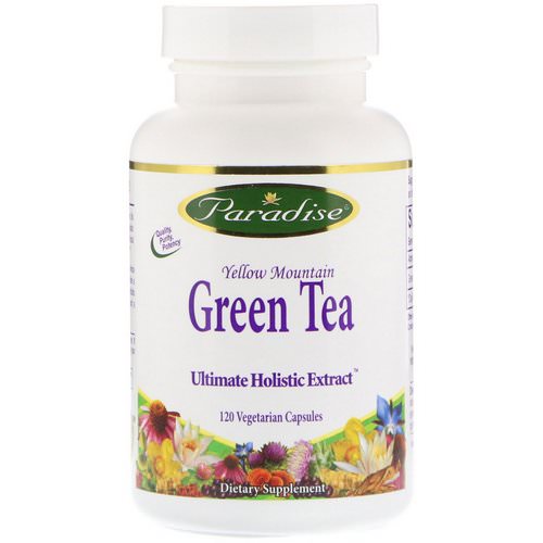 Paradise Herbs, Green Tea, 120 Vegetarian Capsules فوائد