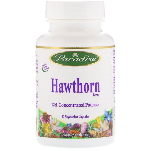 Paradise Herbs, Hawthorn Berry, 60 Vegetarian Capsules فوائد