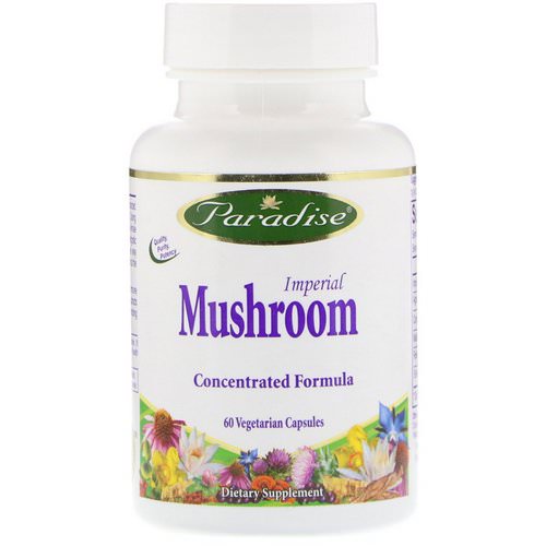 Paradise Herbs, Imperial Mushroom, Immune Formula, 60 Vegetarian Capsules فوائد