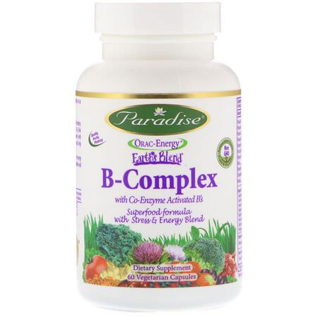 Paradise Herbs Vitamin B Complex - مجمع فيتامين ب, فيتامين ب, الفيتامينات, المكملات الغذائية