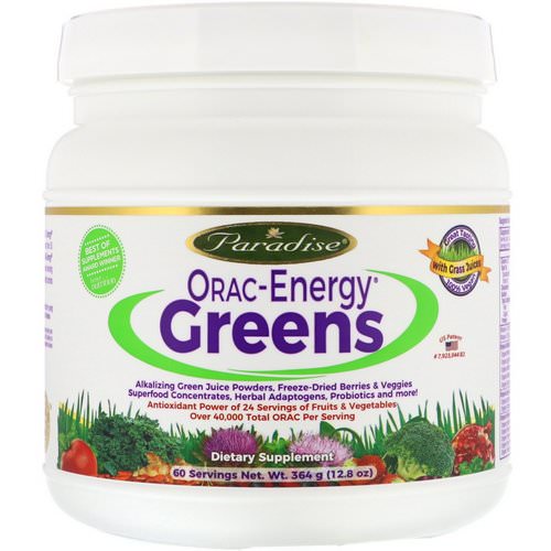 Paradise Herbs, ORAC-Energy Greens, 12.8 oz (364 g) فوائد