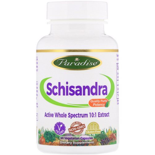 Paradise Herbs, Schisandra, 60 Vegetarian Capsules فوائد