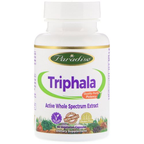 Paradise Herbs, Triphala, 60 Vegetarian Capsule فوائد
