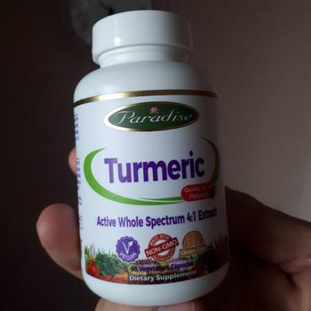 Paradise Herbs Turmeric - الكركمين, الكركم, مضادات الأكسدة, المكملات الغذائية