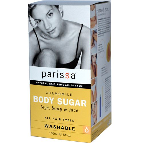 Parissa, Natural Hair Removal System, Chamomile, Body Sugar, Legs, Body, & Face, 5 fl oz (140 ml) فوائد
