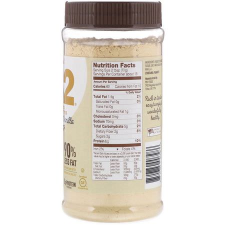 PB2 Foods, The Original PB2, Powdered Peanut Butter, Madagascar Vanilla, 6.5 oz (184 g):زبدة الف,ل الس,داني, يحفظ