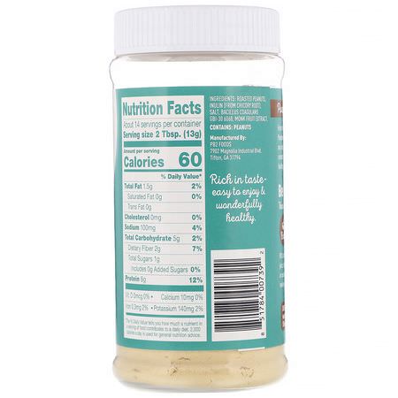 PB2 Foods, The Original PB2, Pre + Probiotic Peanut Powder, 6.5 oz (184 g):زبدة الف,ل الس,داني, يحفظ