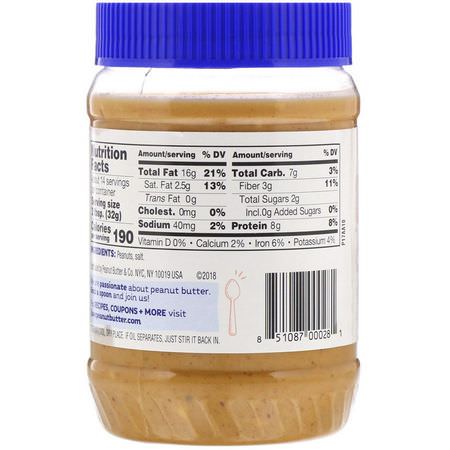 Peanut Butter & Co, Old Fashioned Crunchy, 100% Natural Crunchy Peanut Butter, 16 oz (454 g):يحفظ, ينتشر