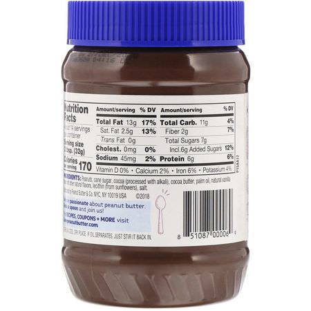 Peanut Butter & Co, Peanut Butter Blended With Rich Dark Chocolate, Dark Chocolate Dreams, 16 oz (454 g):يحافظ, ينتشر