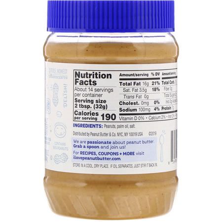 Peanut Butter & Co, Simply Crunchy, Peanut Butter Spread, No Added Sugar, 16 oz (454 g):يحافظ, ينتشر
