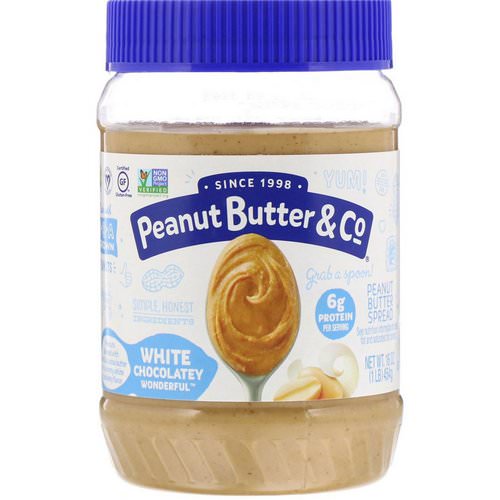 Peanut Butter & Co, White Chocolate Wonderful, Peanut Butter Blended with Sweet White Chocolate, 16 oz (454 g) فوائد