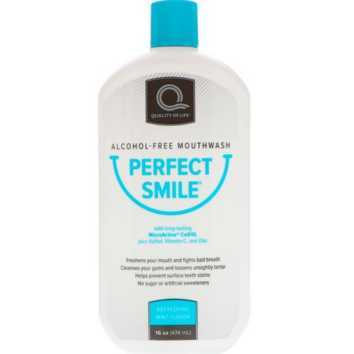 Perfect Smile, Alcohol-Free Mouthwash, Refreshing Mint Flavor, 16 oz (474 ml) فوائد