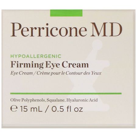 Perricone MD, Hypoallergenic, Firming Eye Cream, 0.5 fl oz (15 ml):العلاجات, كريم العين